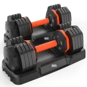 25LB 55LB Adjustable Dumbbells Set, 5LB to 25LB Dumbbell Pair,15LB to 55LB