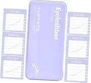WOFASHPURET 1Set Portable Eyelash Storage Organizer Case Lash Box for False Eyelashes Travel Friendly Makeup Container Compact Design for Lash Tools and Display Lightweight