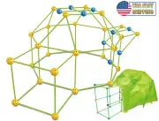 Tent Fort Building Kit Kids Glow In The Dark Tent STEM Construction Toy 202 pcs