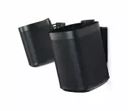 Flexson Wall Mounts for Sonos One, One SL and Play1 - Black Pair , FLXS1WM202