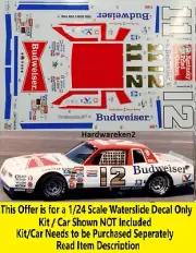 NASCAR DECAL #12 BUDWEISER 1984 CHEVROLET MONTE CARLO NEIL BONNETT 1/24