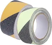 NUOBESTY 2Rolls Slip Tape Self Adhesive Non Skid Floor Grip Stickers for Bathroom and Stairs Heavy Duty Non Slip Tape and Durable for Safe Walking