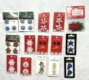Christmas Holiday Button Lot Crafts Scrap Booking Sewing Dolls