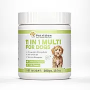 Petrition Multivitamin Supplement for Dogs, Glucosamine Chondroitin, Probiotics, Omega Fish Oil, Vitamins for Skin & Coat Health, Joint Support, Allergy Relief, 120 Soft Chews