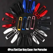 4Pcs Car Smart Remote Key Case Fob Covers Set Shell for Porsche Cayman Cayenne