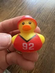 Dutch Bros March Madness Red & Yellow Mini Rubber Duck 92 New