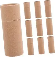 BESTYASH 10Pcs Kraft Paper Storage Tubes for Cardboard Mailing Tubes for Tea Sweets and Crafts Stylish Packaging for Any Occasion