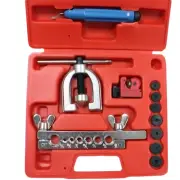 HVAC Flaring Copper Line Tubing 1/4" 3/8" 1/2" 5/8" & Double Brake Line Tool Kit