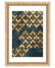 Deco Pattern in Blue II by June Erica Vess Wall Art