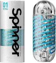 TENGA Spinner Cup Men Masturbator, Reusable Spiral Motion and Intimate Pleasure Device Male Masturber, SPN-001 TETRA