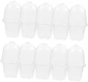 Garneck 1Set Clear Plastic Nursery Pots with Cover Seedling for Gardening Drainage for Root Health for Balcony Home Decoration
