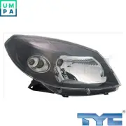 HEADLIGHT 20-11794-36-2 FOR DACIA SANDERO D4F 732 1.1L K9K796/792/892 1.5L 4cyl