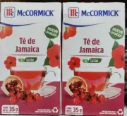 2X McCORMICK TE DE JAMAICA / HIBISCUS TEA -2 CAJAS 25 SOBRES c/u