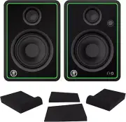 2 CR4-XBT 4" 50W Bluetooth Reference Multimedia Studio Monitors Speakers Bundle