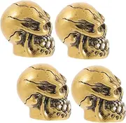 GALPADA 4Pcs Skull Shaped Tire Valve Caps Novelty Spike Valve Stem Covers for Cars Bikes Durable Air Nozzle Caps to Prevent Leakage Dirt Fit for Vehicles