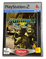 SOCOM II US Navy Seals PS2 Platinum PAL *Complete* (Preowned)