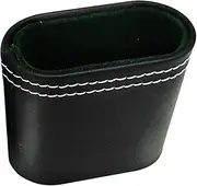 Oshhni PU Leather Dice Shaker Dice Not Include Handheld Entertainment Dice Game Portable Dice Cup Leather Dice Cup for Family Party KTV Club Family