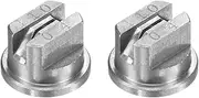 uxcell 2-Pack Flat Fan Spray Tip, 110 Degree Stainless Steel Sprayer Nozzle Tips, 1.2mm Orifice for Agriculture Drones Sprayer Nozzles/Garden Irrigation Nozzle/Cooling Sprayer [Silver]