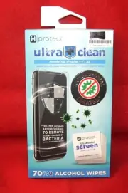 iHome Ultra Clean Treated Tempered Glass Screen Protector For iPhone 11/XR - NEW