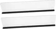 ERINGOGO 2pcs Acrylic Monitor Memo Board Desktop Reminder Organizer for Home Office Stylish Note Holder Side Panel Multipurpose Document Clip for Efficient Workspace Management