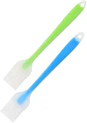 Toyvian 2Pcs Silicone Basting Brush Food Grade BBQ Sauce and Grilling Kitchen Utensils for Even Application of Oil and Sauces Durable Easy to Clean for Baking and Barbecue
