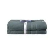 2PK Ultimate Alanya Bathroom Bath Sheet/Towel 550Gsm Slate