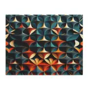 Puzzle (120, 252, 500-Piece) Futuristic Geometric Pattern Bold Modern Sleek Cool