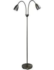 [Oriel Lighting] Stan Twin Floor Lamp Brushed Chrome