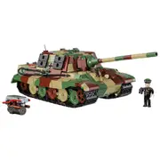 1280pc World War 2 Sd.Kfz. 186 Jagdtiger Kit w/ Commander Figure Play Toy