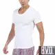【BVD】時尚舒適型男純棉U領短袖內衣3件組 BD335