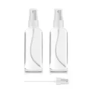 2 Pack Spray Bottles 1Oz Clear Plastic Empty