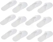 SOESFOUFU 20Pairs Disposable Floor Slippers Unisex Soft Brushed Cloth Household Shoes for Hotel Travel and Home Use Comfortable Lightweight Bedroom Footwear