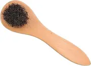 MOKKHNB Shoe Cleaning Brush with Handle Durable Horsehair Applicator for Polishing Shoes Boots and Accessories Comfortable Grip for Effortless Shoe Care