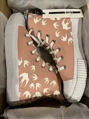 MCQ by Alexander McQueen Swallow High Top sneaker Light Pink EU 39/US women 9