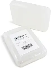 Glycerine Soap Raw Soap Base, Transparent/White (SLS-Free) (1 kg Transparent)