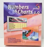Numbers & Charts 1.0 Spreadsheet 1997 Software Cd-ROM Mac OS Macintosh Big Box