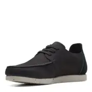 Clarks ShacreLite Low Oxford, Black Nubuck, 11 Medium