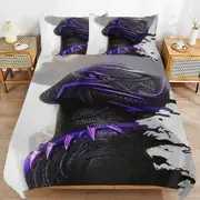 v2808 Bed Sheets Bedding Black Panther Bedding Sets Ultra Soft Skin-Friendly Duvet Cover 3 Piece, Cute Comforter Cover Bed Set for Boys Girls Kids (