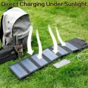800W Foldable Solar Panel 6-Fold - 20W/H USB 5V DC Portable Charger Power Supply
