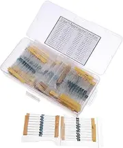 TEHAUX DIY Electronic Projects Kit 850pcs Metal Film Resistor Pack 1/ ±1% Tolerance Precision Made