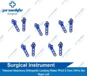 Titanium Veterinary Orthopedic Locking Plates TPLO 2.7mm 10Pcs Set Right Left