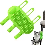 Corner Scratching Post - Gentle Cat Comb Grooming Shedder,Soft Cleaning Silicone Comb for Kitten, Home, Indoor, Desk, Table, Relieves Itching