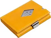 [EXENTRI] Leather Trifold Wallet - RFID Blocking w/Stainless Steel Locking Clip, Sunflower, Trifold Wallet