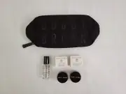 Bobbi Brown Black Canvas Zippered Cosmetic Makeup Bag Case NEW with Set
