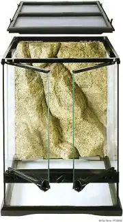 Exo Terra Glass Terrarium Kit for Reptiles and Amphibians Mini Tall 12 x 12 x 18