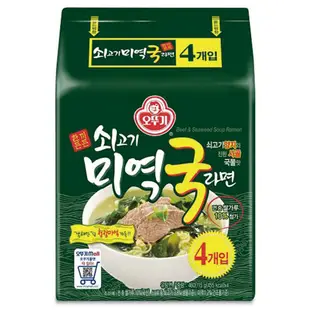 韓國不倒翁牛肉風味海帶湯拉麵460G