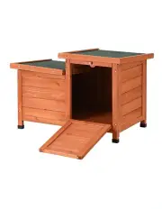 [i.Pet] Rabbit Hutch Outdoor Cat House in Brown
