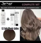 Be Color 12 Min Hair Dye 8.3 LIGHT GOLDEN ASH BLONDE 100ml + Developer 150ml SET