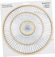 Handmade Wooden Weaving Machine Round Wooden Loom for Knitting Coaster Wall Hangings, multiple colour, round wooden loom
