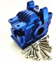 Aluminum Rear Differential Gear Case Blue for Traxxas 1/10 Rustler Hoss Slash Stampede 4x4 XO-1 6880